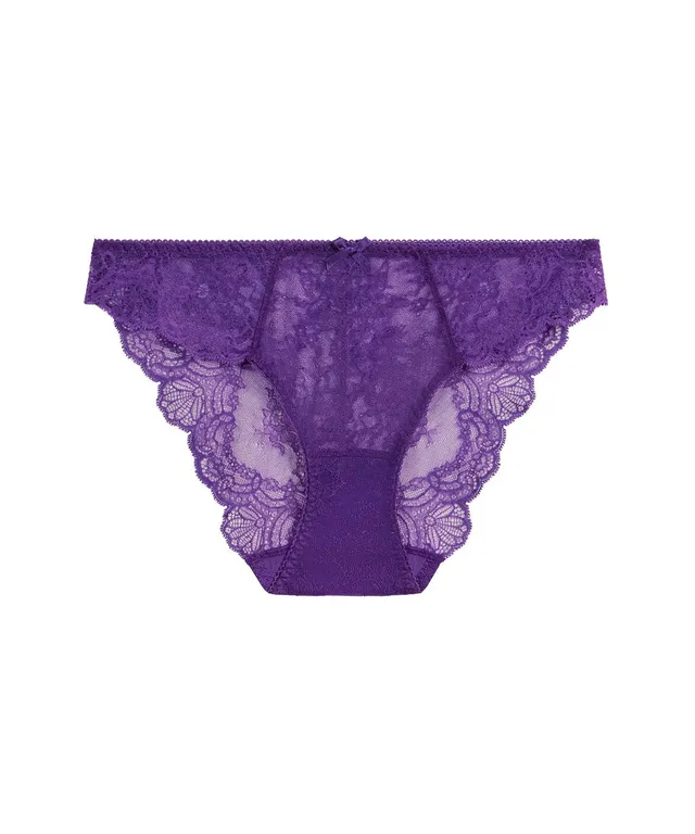 aubade-danse-des-sens-italian-brief-spiced-plum-slip-italien-couvrant-en-dentell image 1