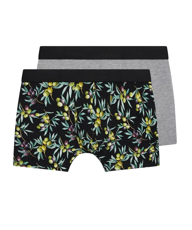 aubade-homme-pack-2-boxers-olives image 1