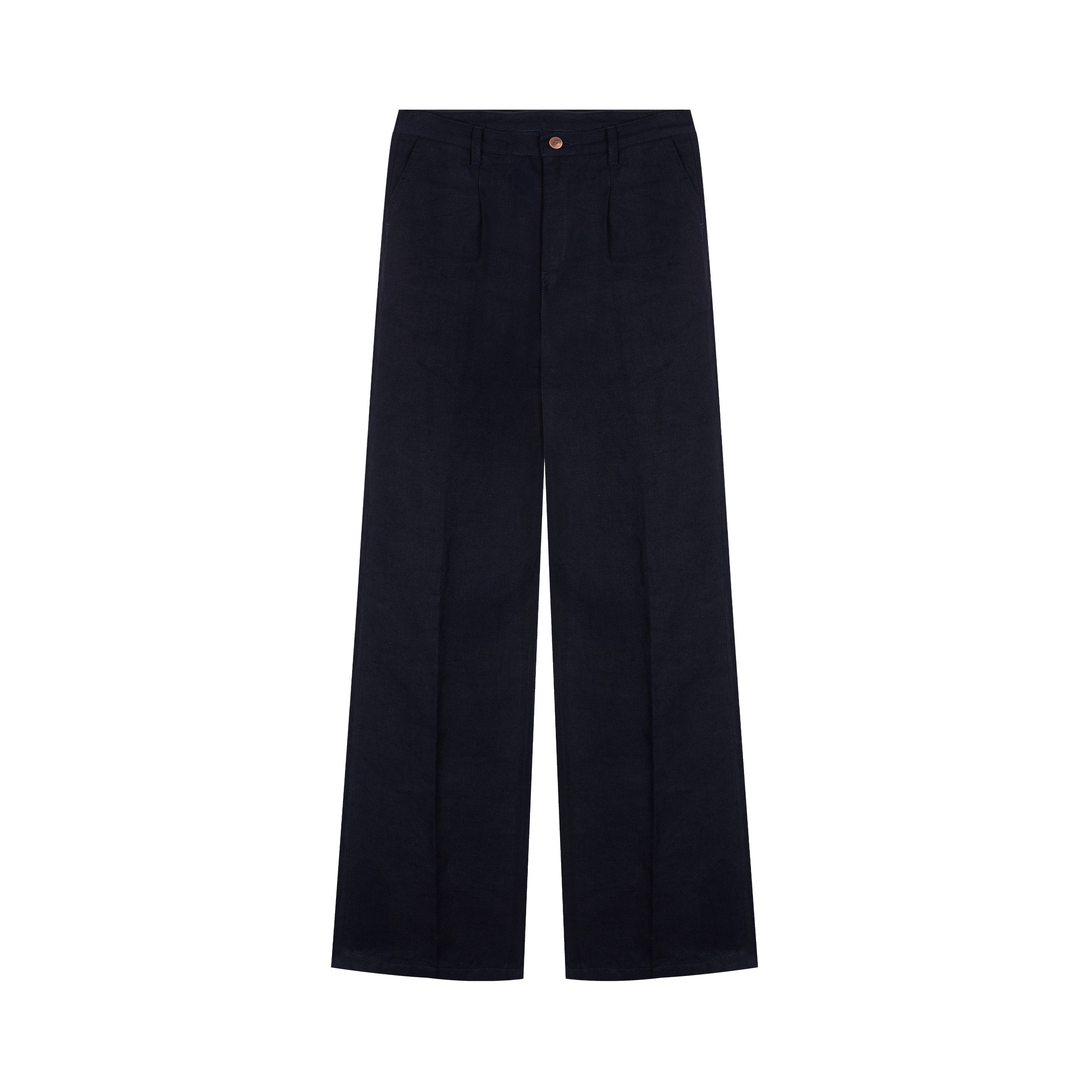 atelier-tuffery-pantalon-femme-gabi-lin-fran-ais-indigo-taille-haute image 1
