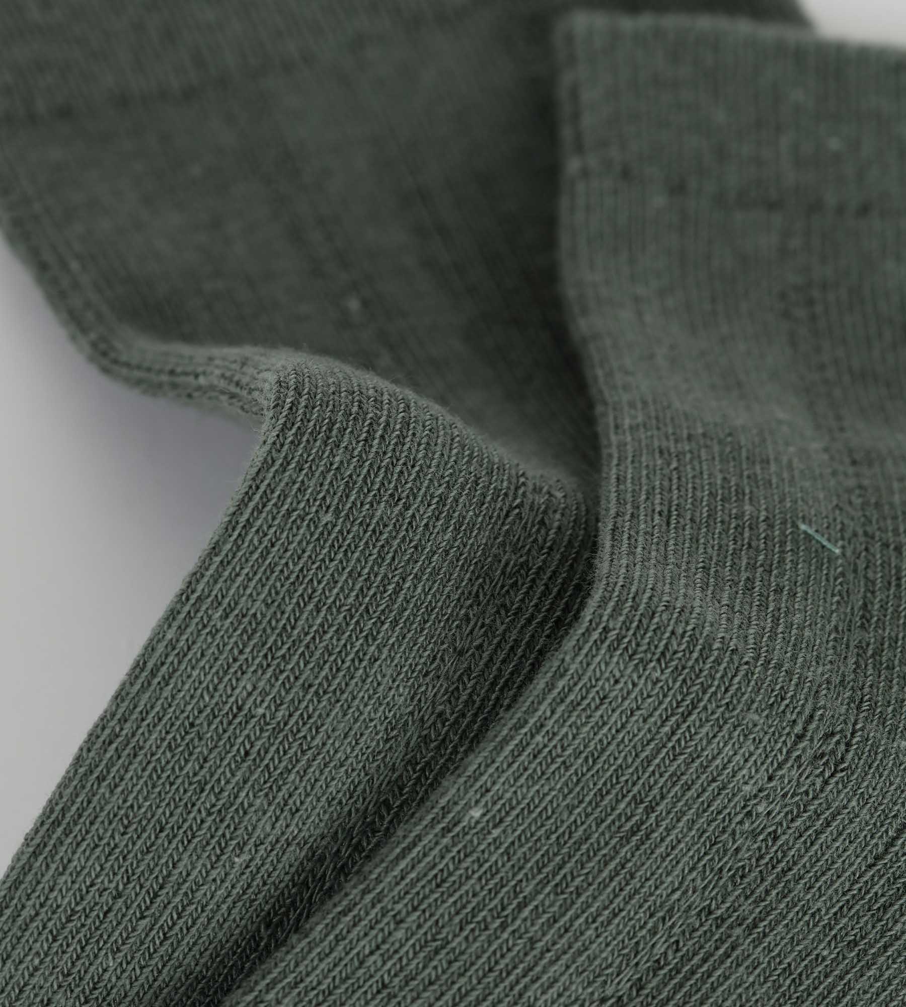 dim-la-mode-chaussettes-femme-coton-pointelle-vert-iceberg image 3