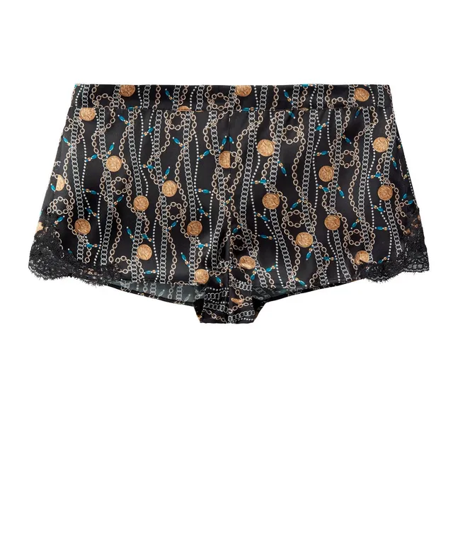 aubade-toi-mon-amour-shorty-noir-tr-sor-soie-et-dentelle image 1