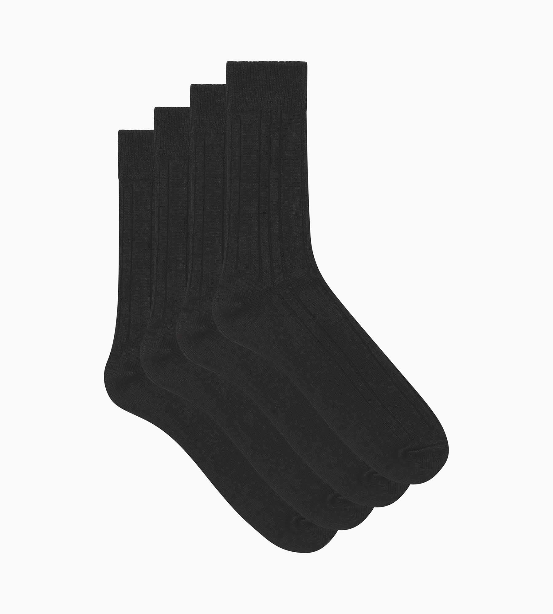 dim-soft-bambou-lot-de-2-paires-de-chaussettes-homme-noir image 2