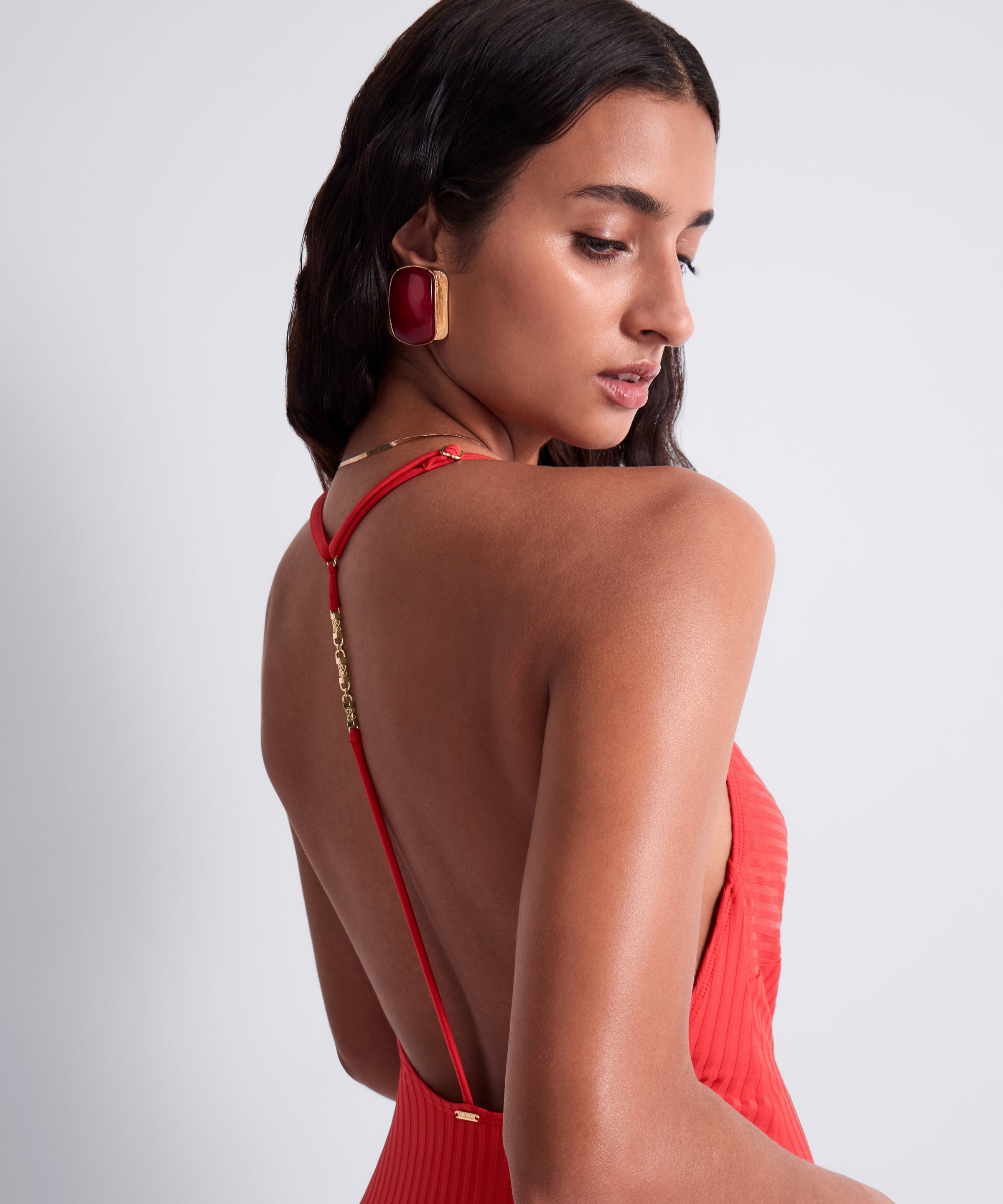 aubade-sun-pop-maillot-une-pi-ce-corail-dos-nageur image 4