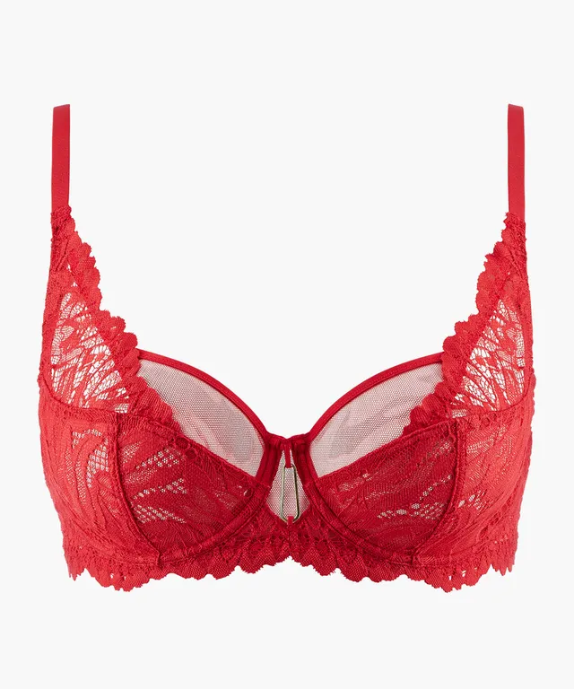 aubade-flowermania-komfort-bh-rouge-floral image 1