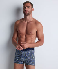 aubade-homme-boxer-batik-gots-coton-bio-bleu-blanc image 3