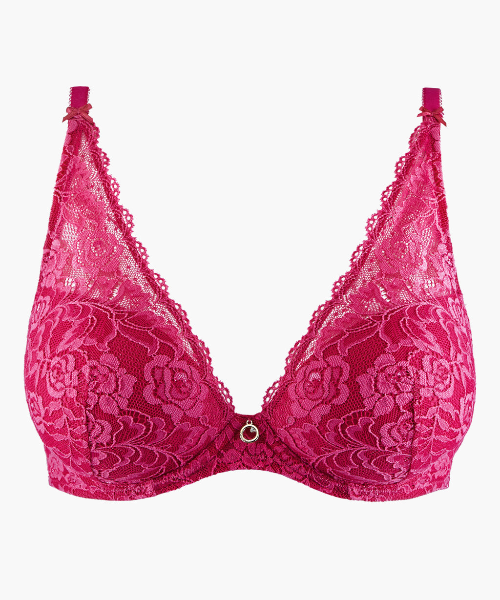 aubade-rosessence-soutien-gorge-push-up-foulard-fuchsia image 1
