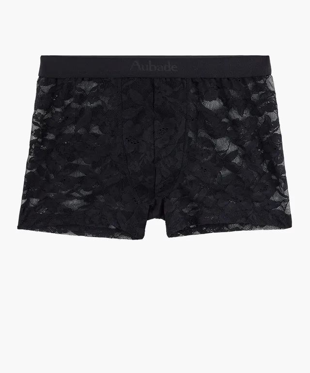 aubade-homme-boxer-lace-noir image 1