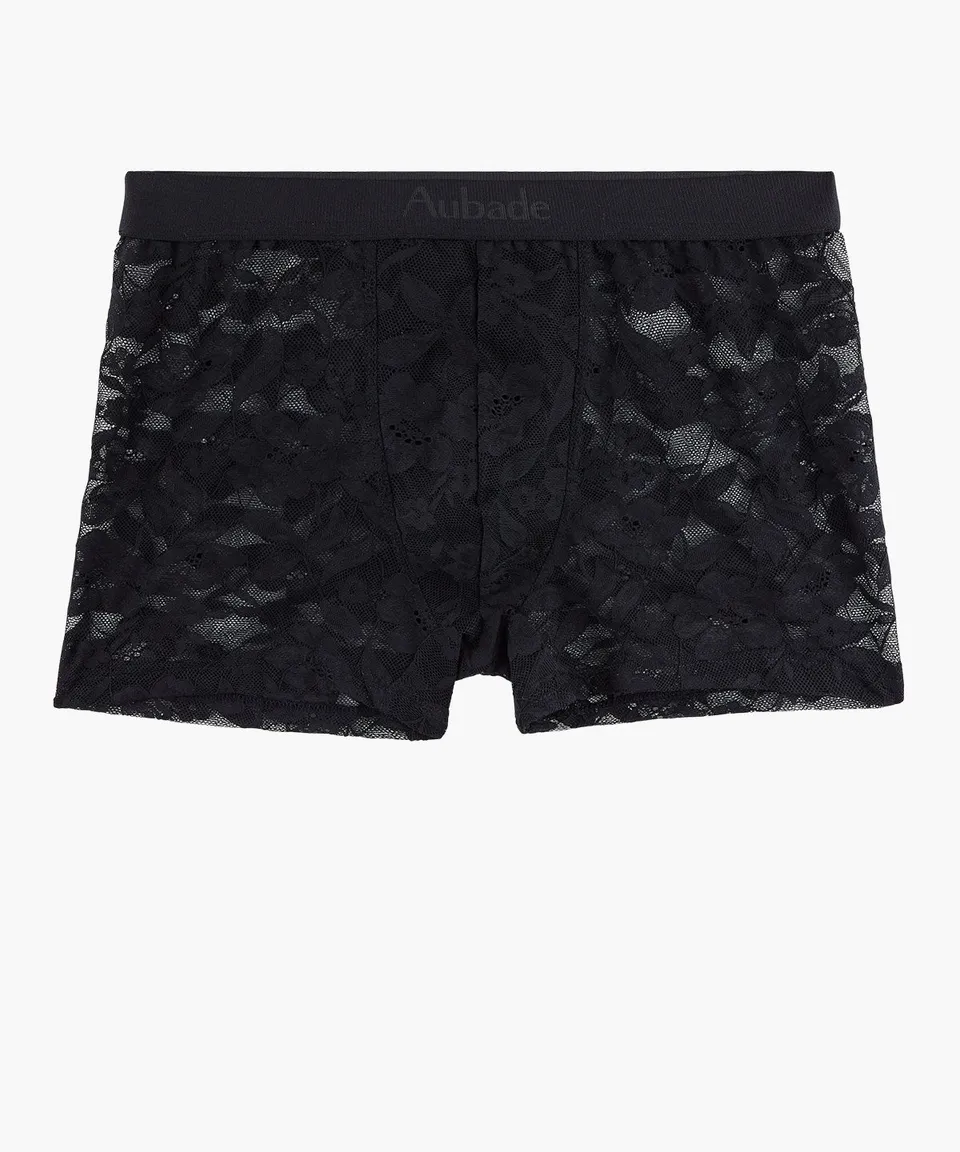 aubade-homme-boxer-lace-noir image 1