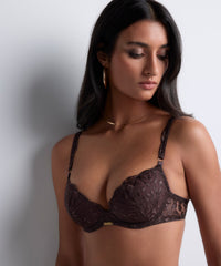 aubade-crazy-in-love-push-up-moul-satin-brown image 2