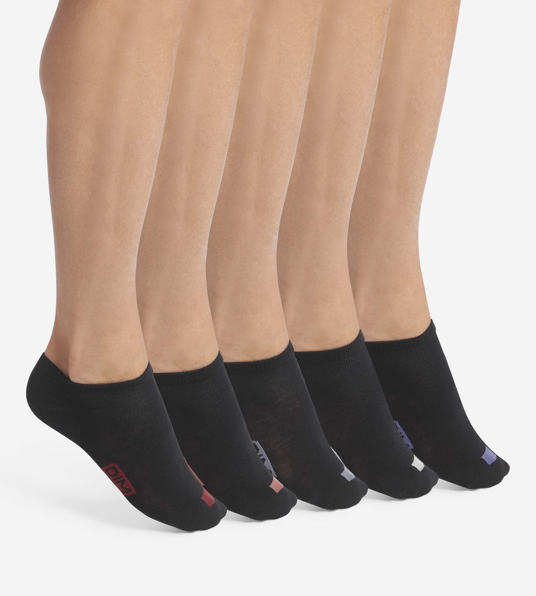 dim-ecodim-lot-de-5-paires-de-socquettes-homme-noir image 1