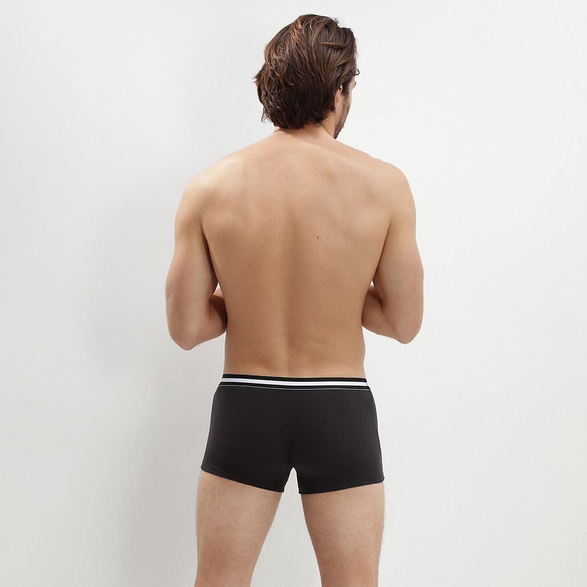 dim-lot-de-4-boxers-homme-ecodim-coton-stretch-noir image 2