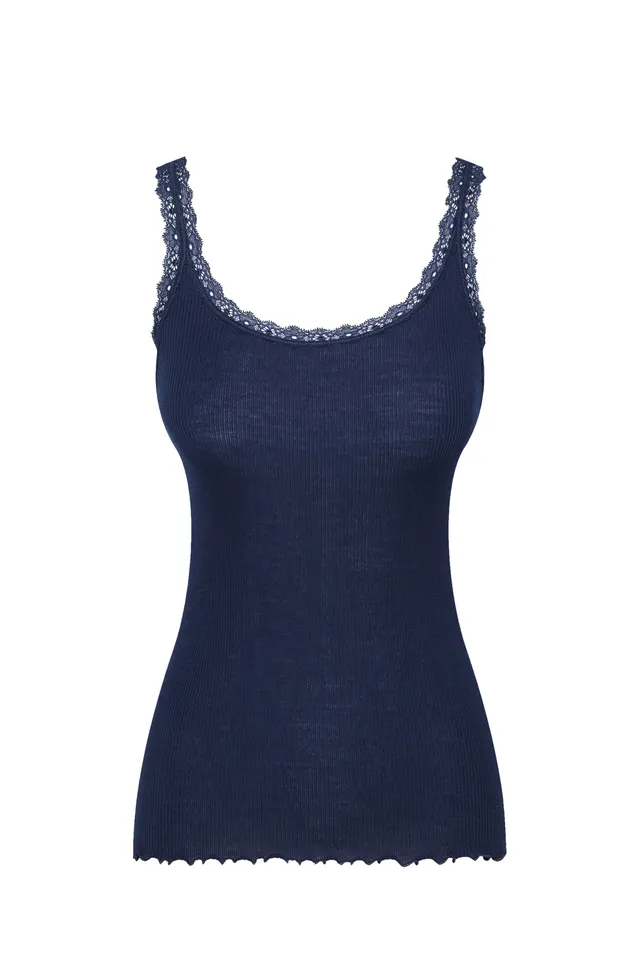 cadolle-top-bleu-navy-laine-et-soie-dentelle image 1