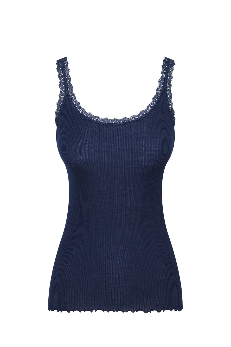 cadolle-top-bleu-navy-laine-et-soie-dentelle image 1