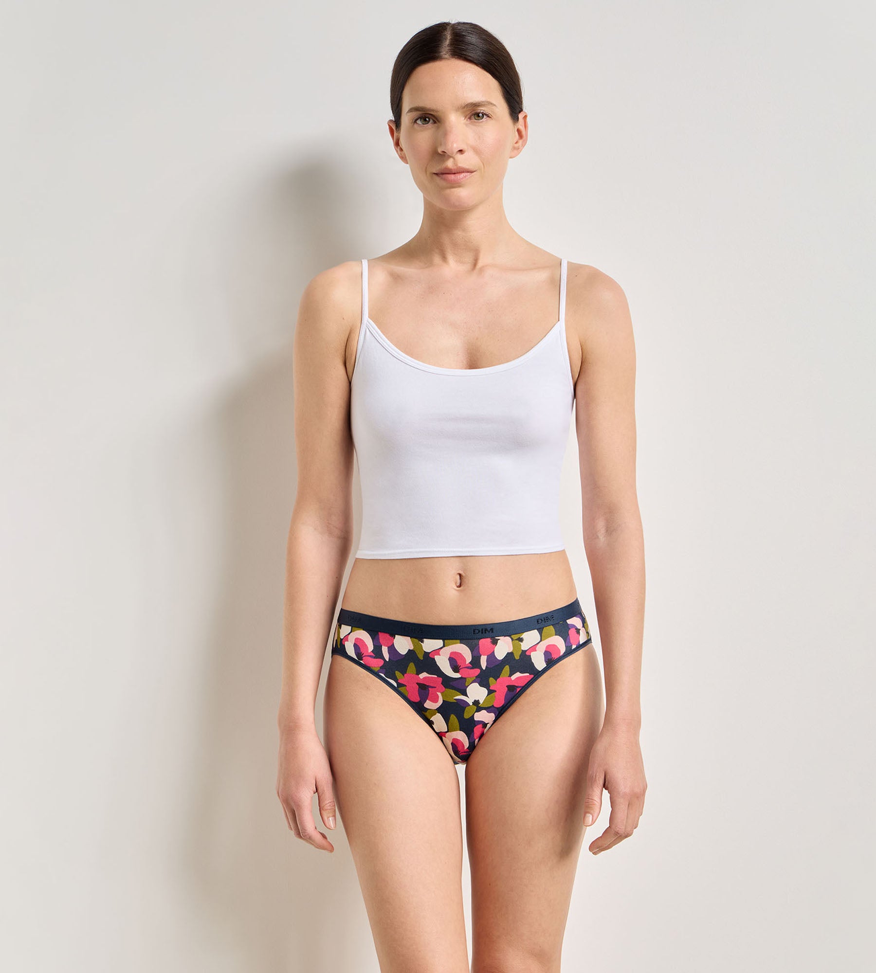 dim-les-pockets-coton-lot-de-3-culottes-femme-floral-chic image 3