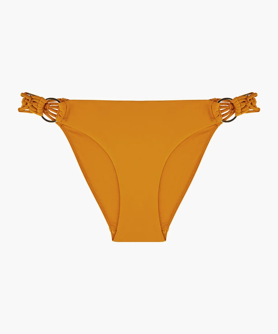 aubade-gipsy-muse-bas-de-maillot-taille-basse-saffron image 1