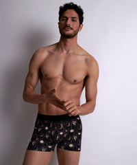 aubade-homme-boxer-tarot-noir-coton-sans-coutures-lat-rales image 2
