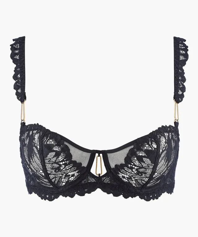 aubade-flowermania-soutien-gorge-corbeille-noir image 1