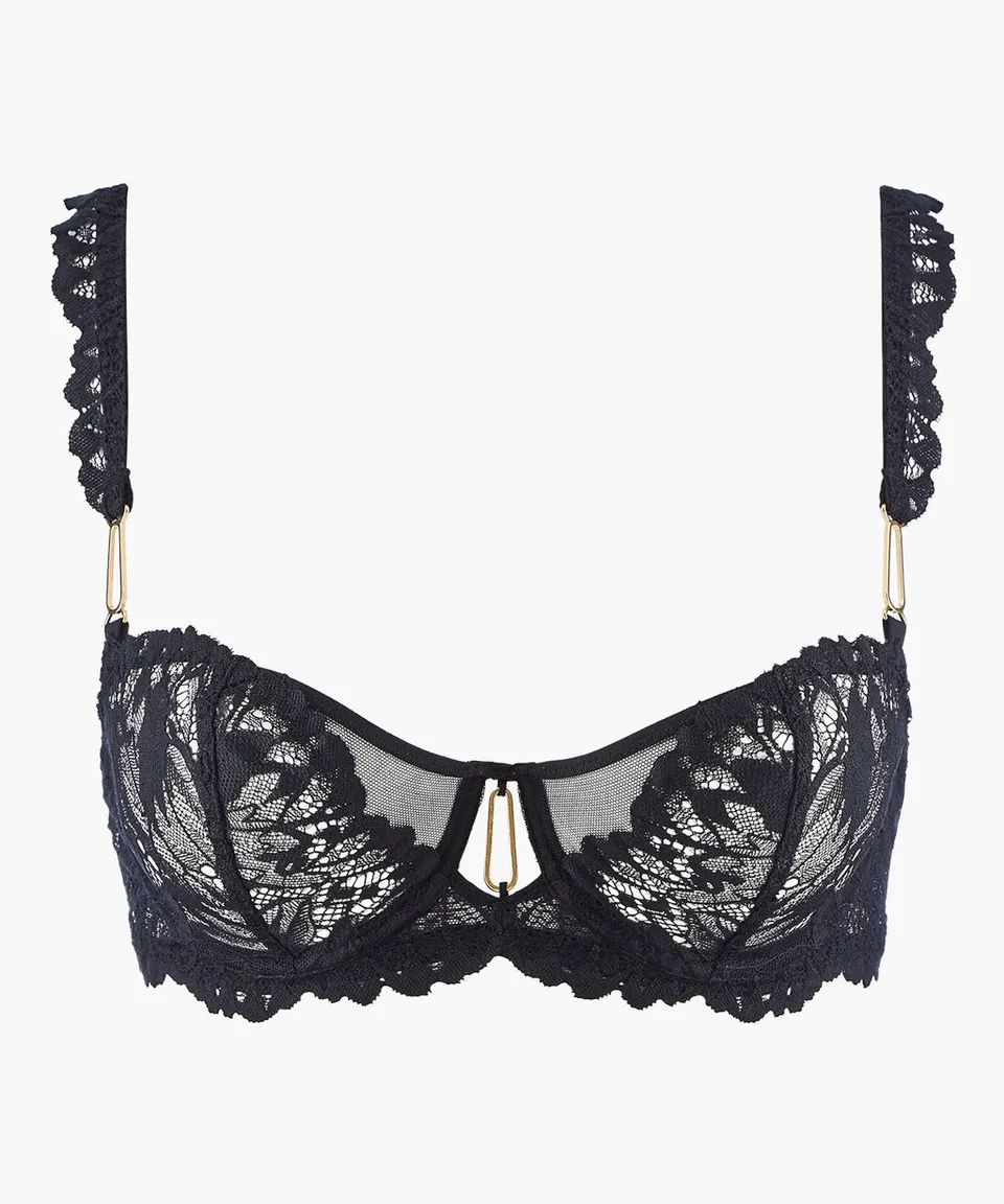 aubade-flowermania-soutien-gorge-corbeille-noir image 1