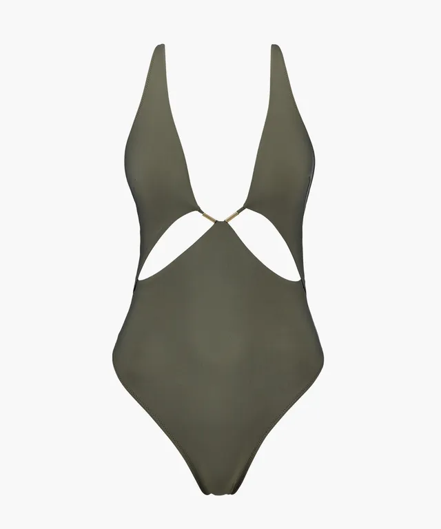 aubade-beach-escape-maillot-de-bain-rembourr-khaki image 1