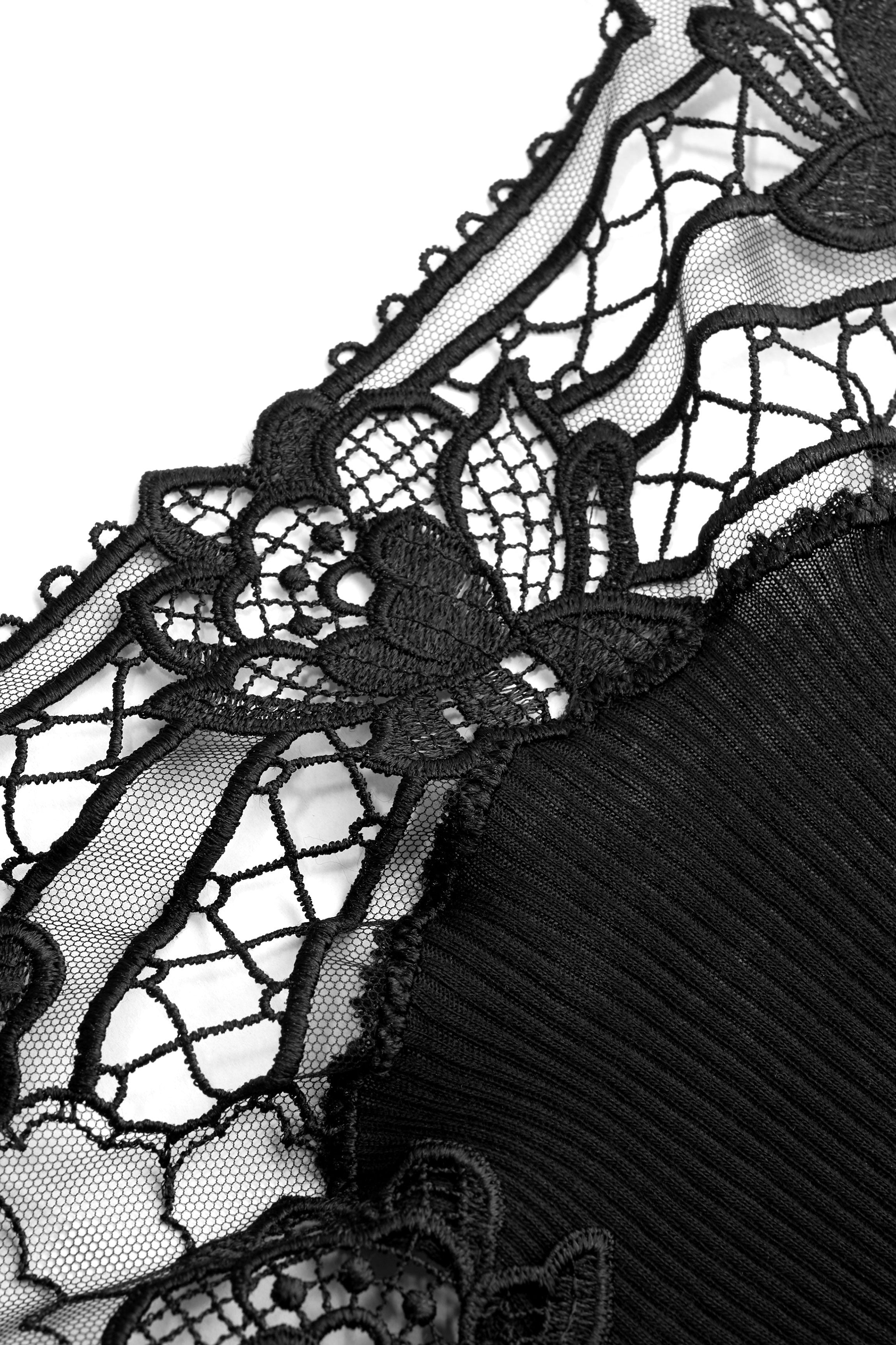 cadolle-top-laine-soie-noir-dentelle image 3