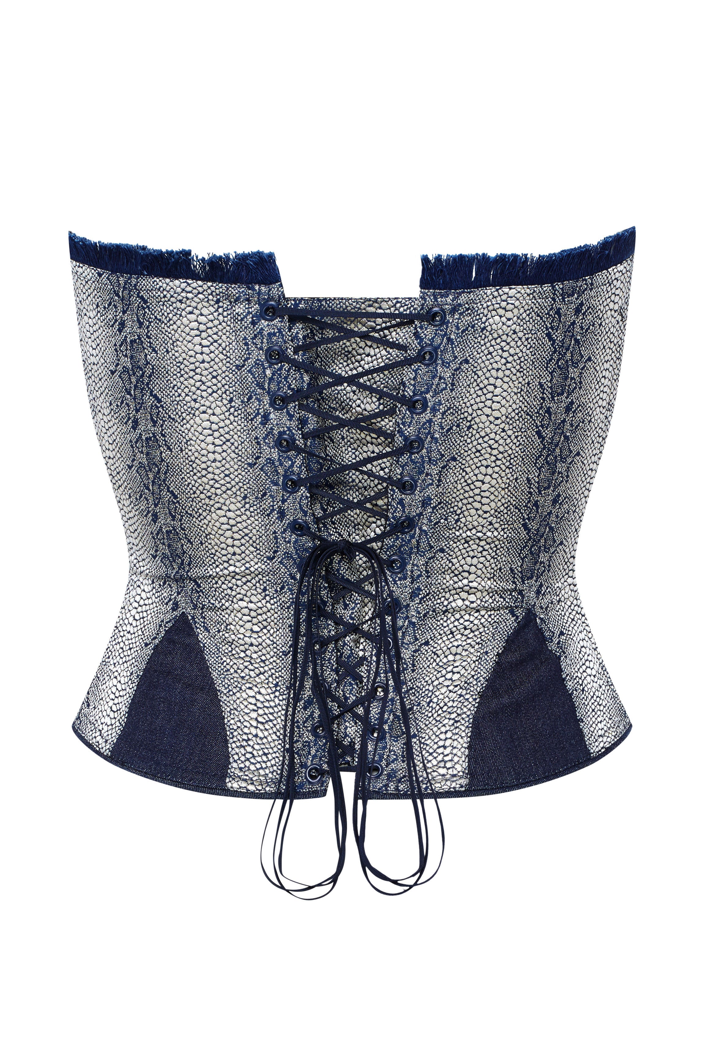 cadolle-victoria-corset-denim-bleu-en-coton image 2