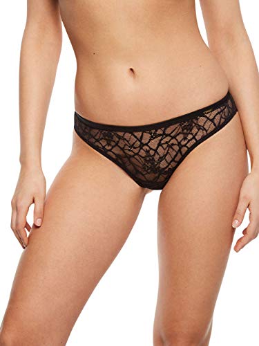 chantelle-segur-bas-tanga-string-femme-dentelle-leavers image 4