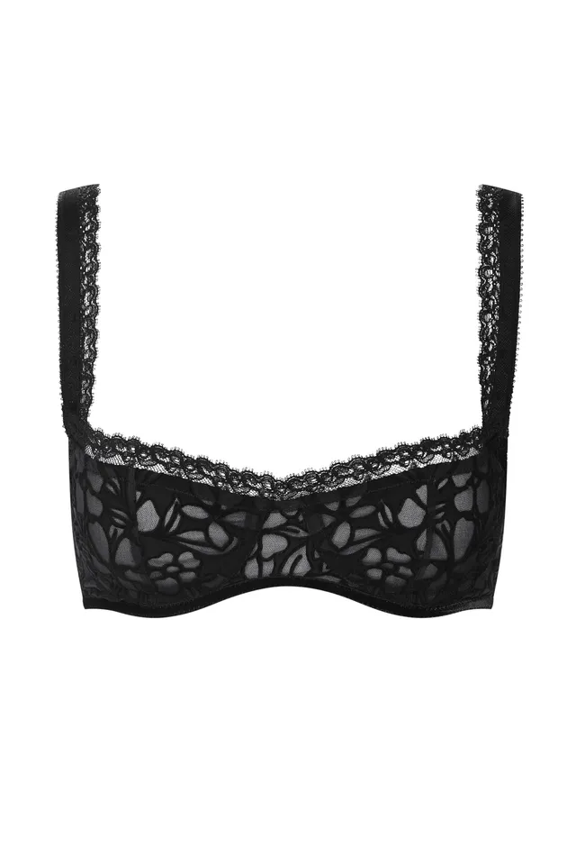 cadolle-jos-phine-soutien-gorge-balconnet-velours-noir image 1