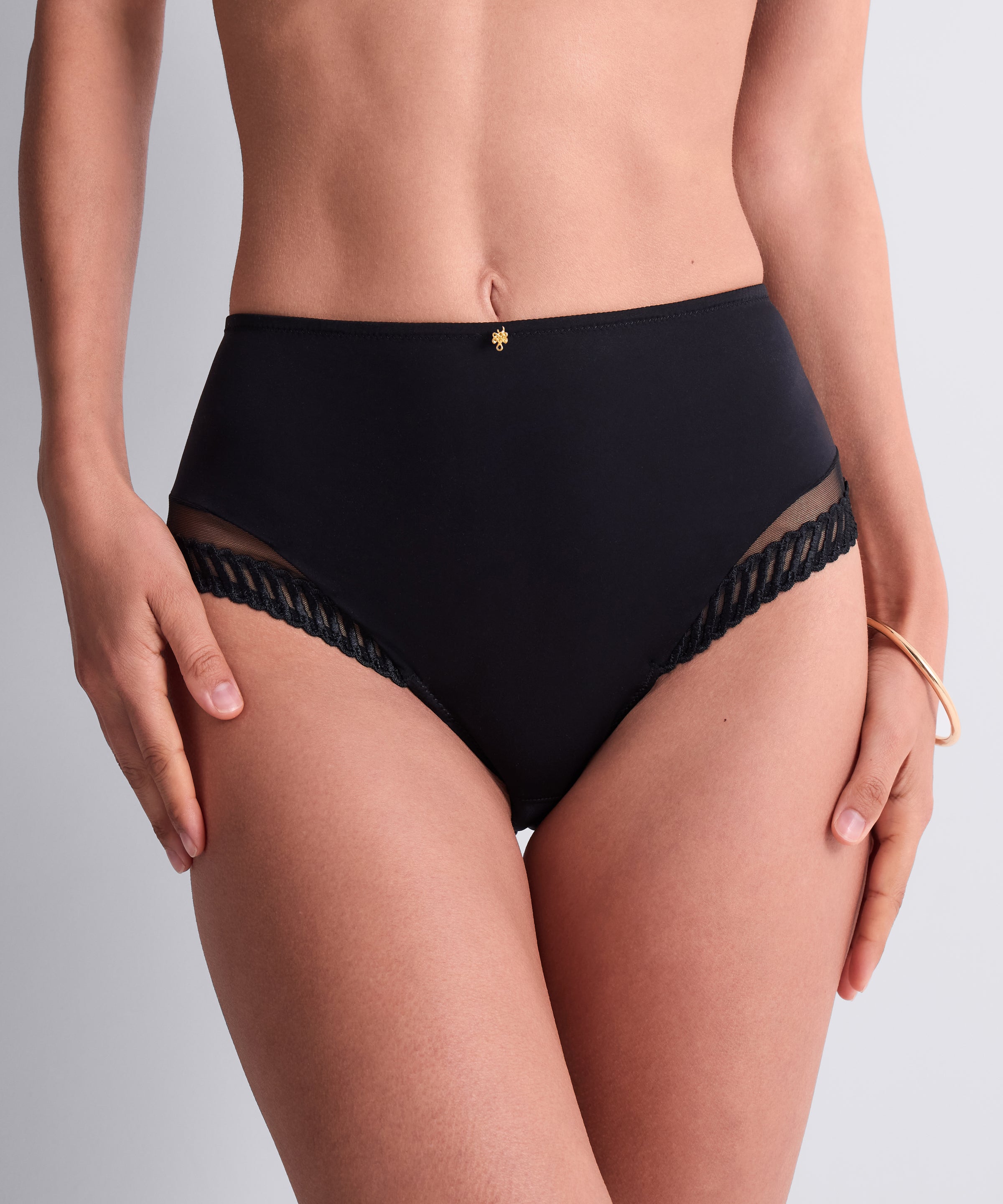 aubade-sheer-emotion-culotte-taille-haute-black image 2
