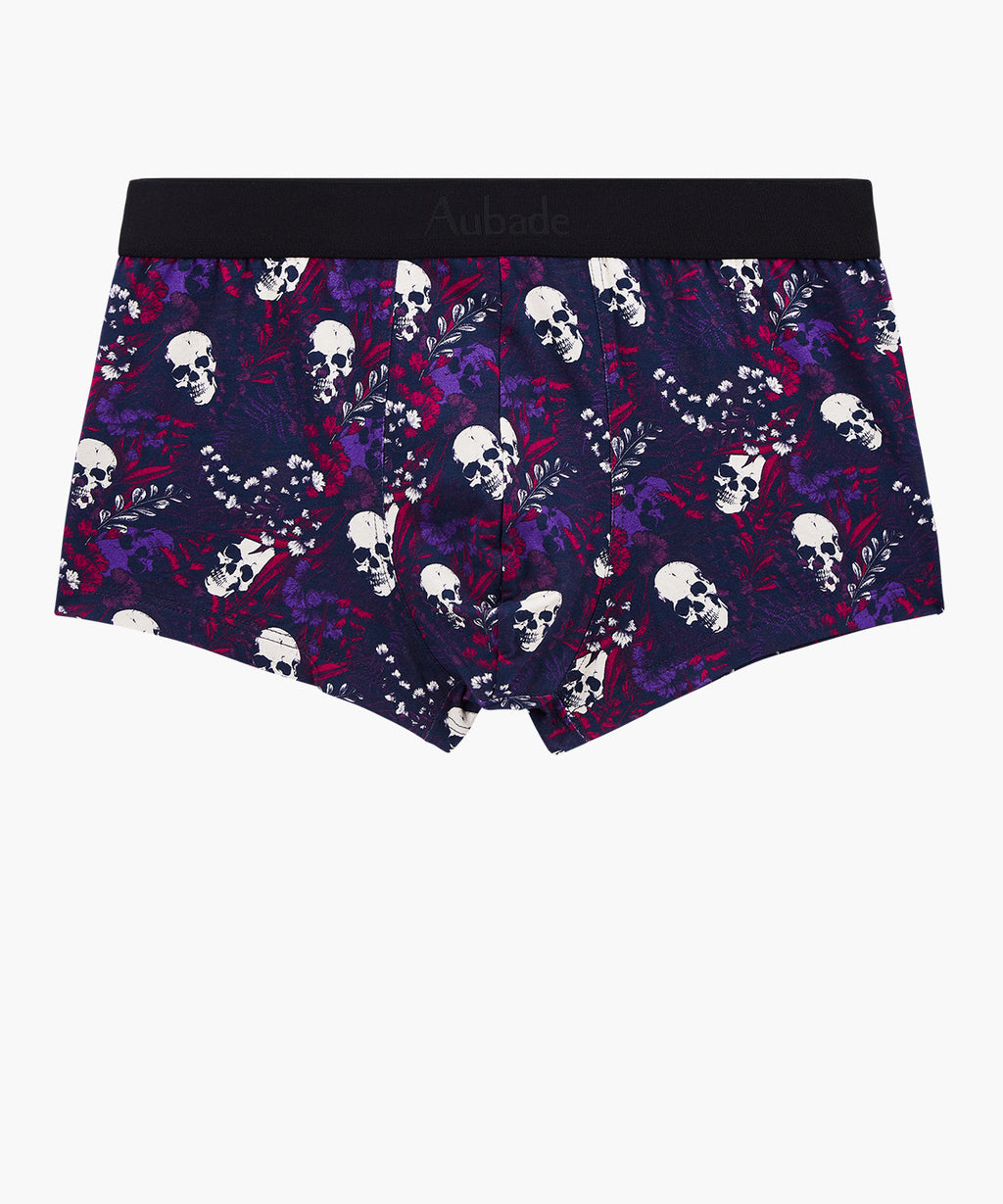 aubade-homme-boxer-trunk-flower-skull image 1