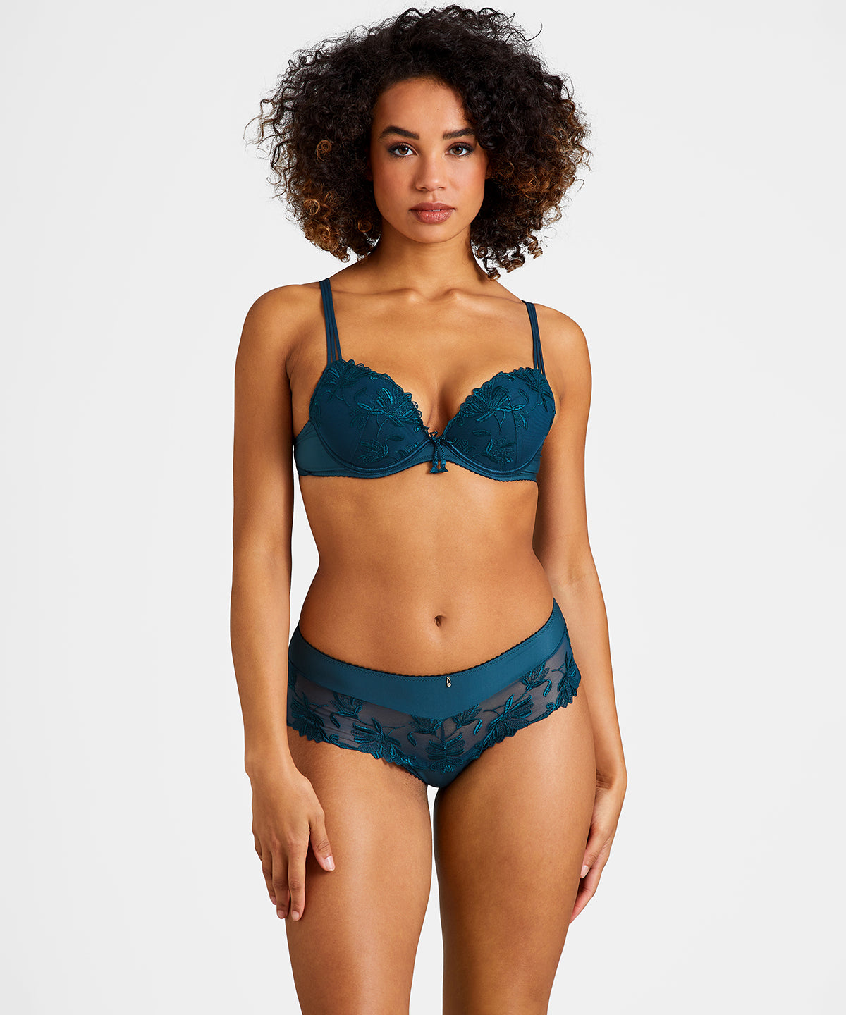 aubade-lovessence-soutien-gorge-push-up-plunge-imperial-green image 2