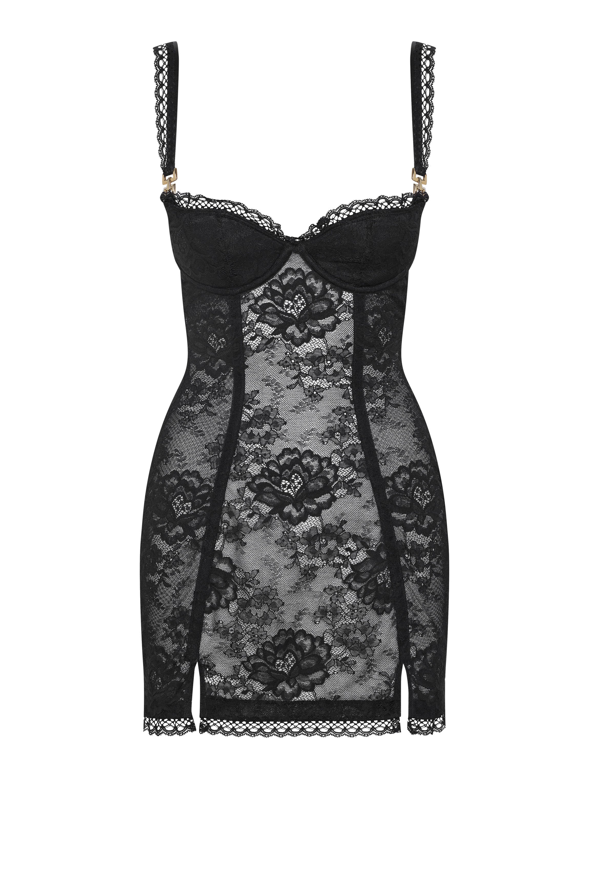 cadolle-cleves-robe-corset-dentelle-noire image 1