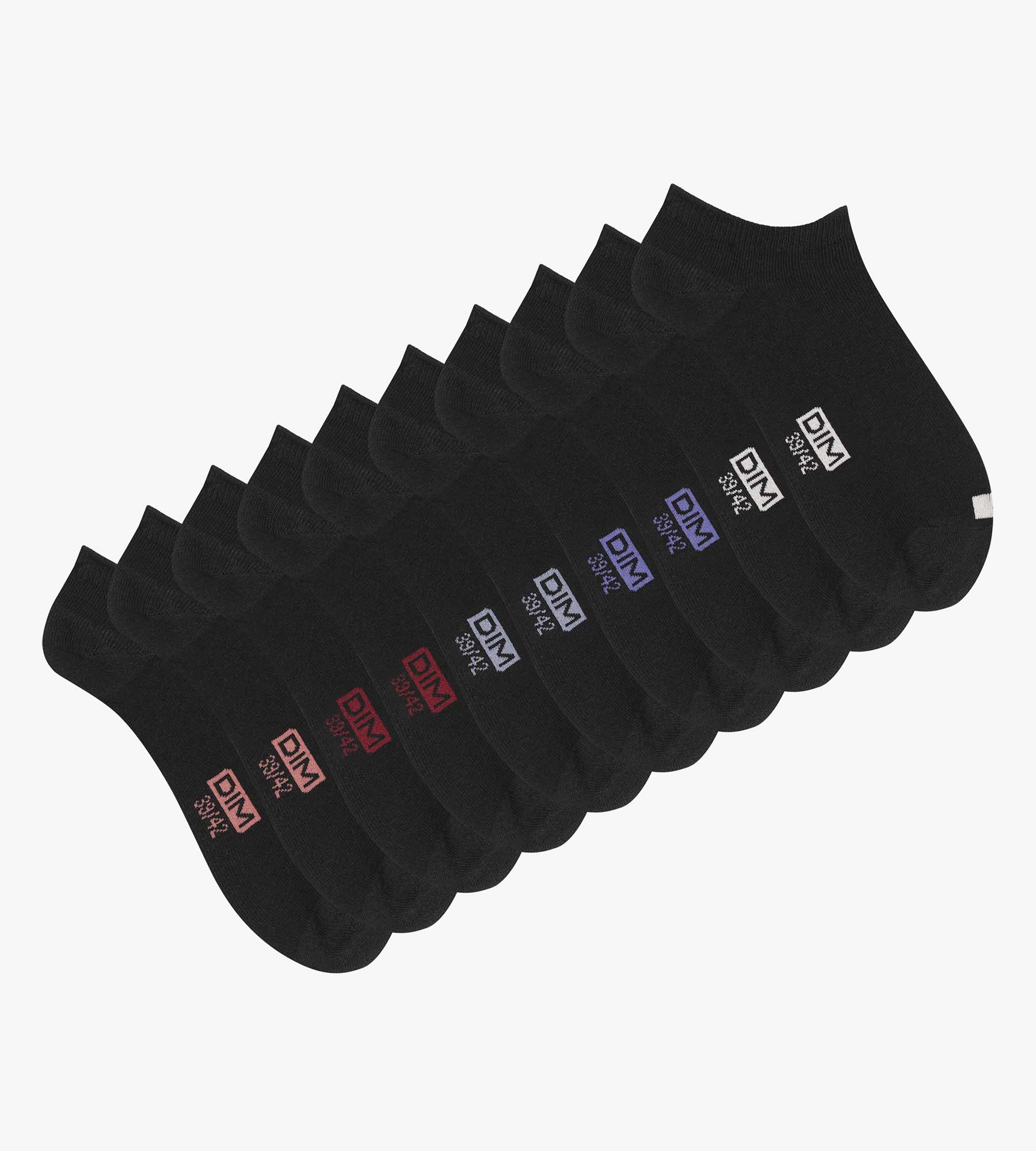 dim-ecodim-lot-de-5-paires-de-socquettes-homme-noir image 2