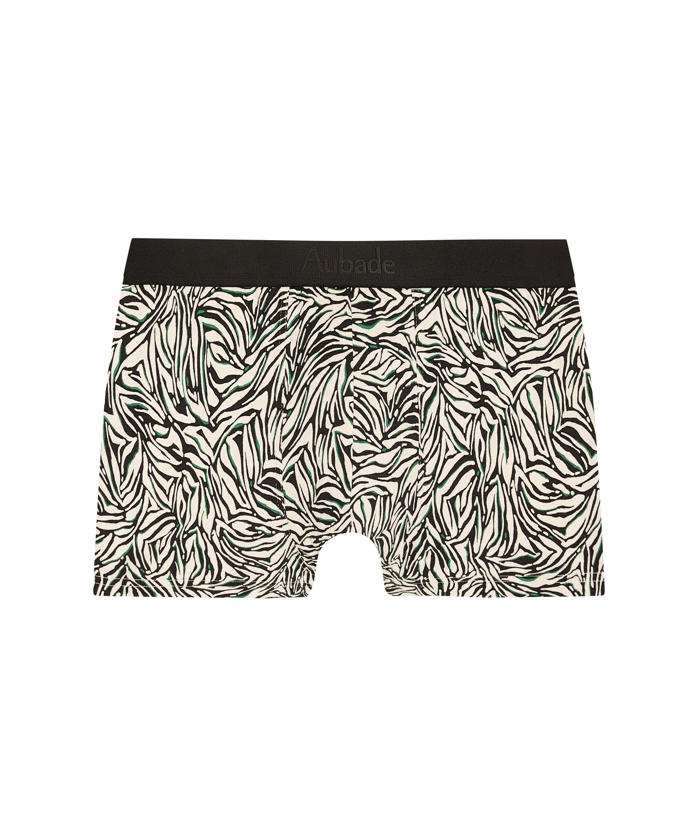 aubade-homme-boxer-trunk-wild-stripes-noir-blanc image 1