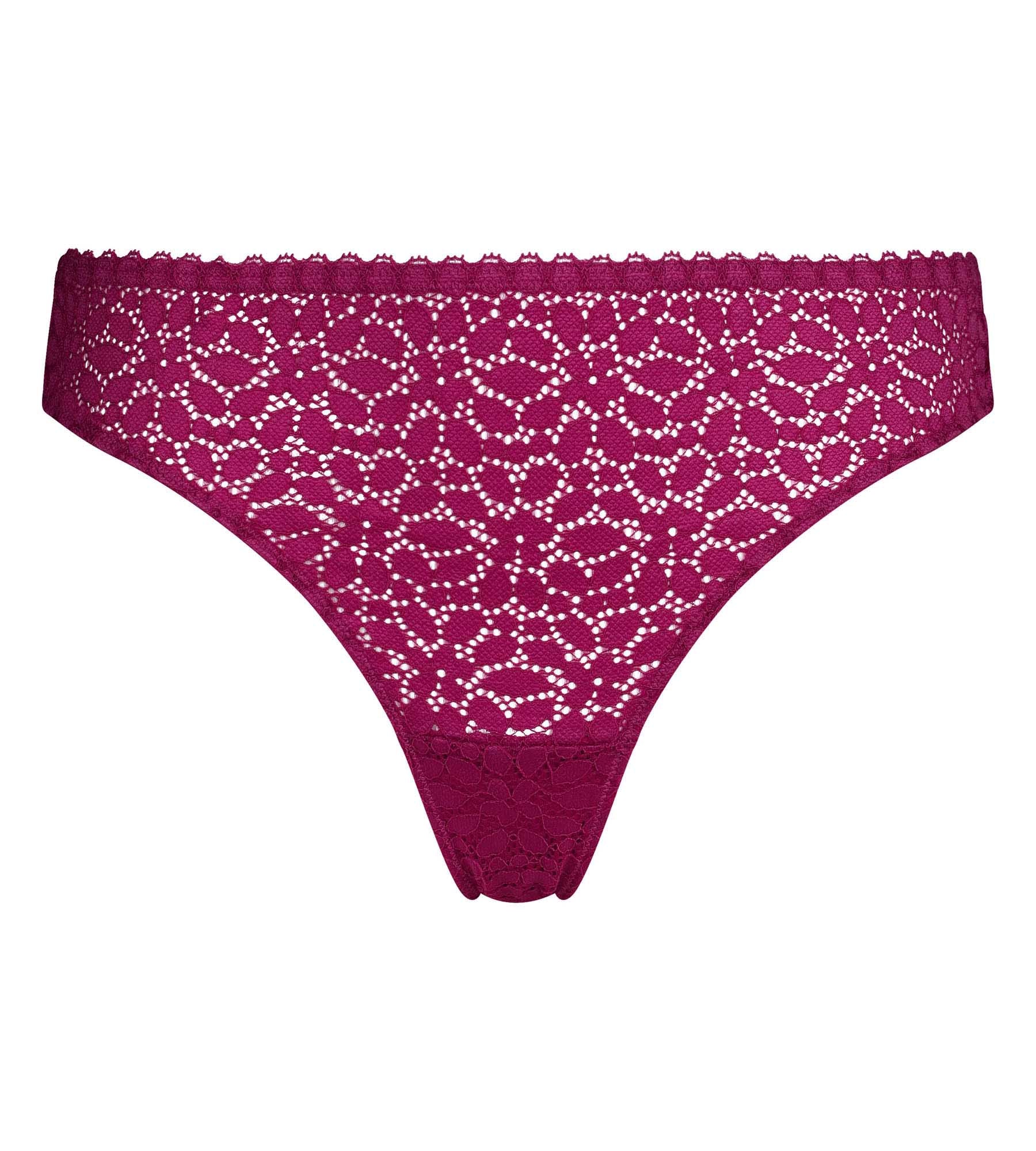dim-tanga-daily-dentelle-fruits-des-bois-tanga-dentelle-femme-rose-gourmand image 5