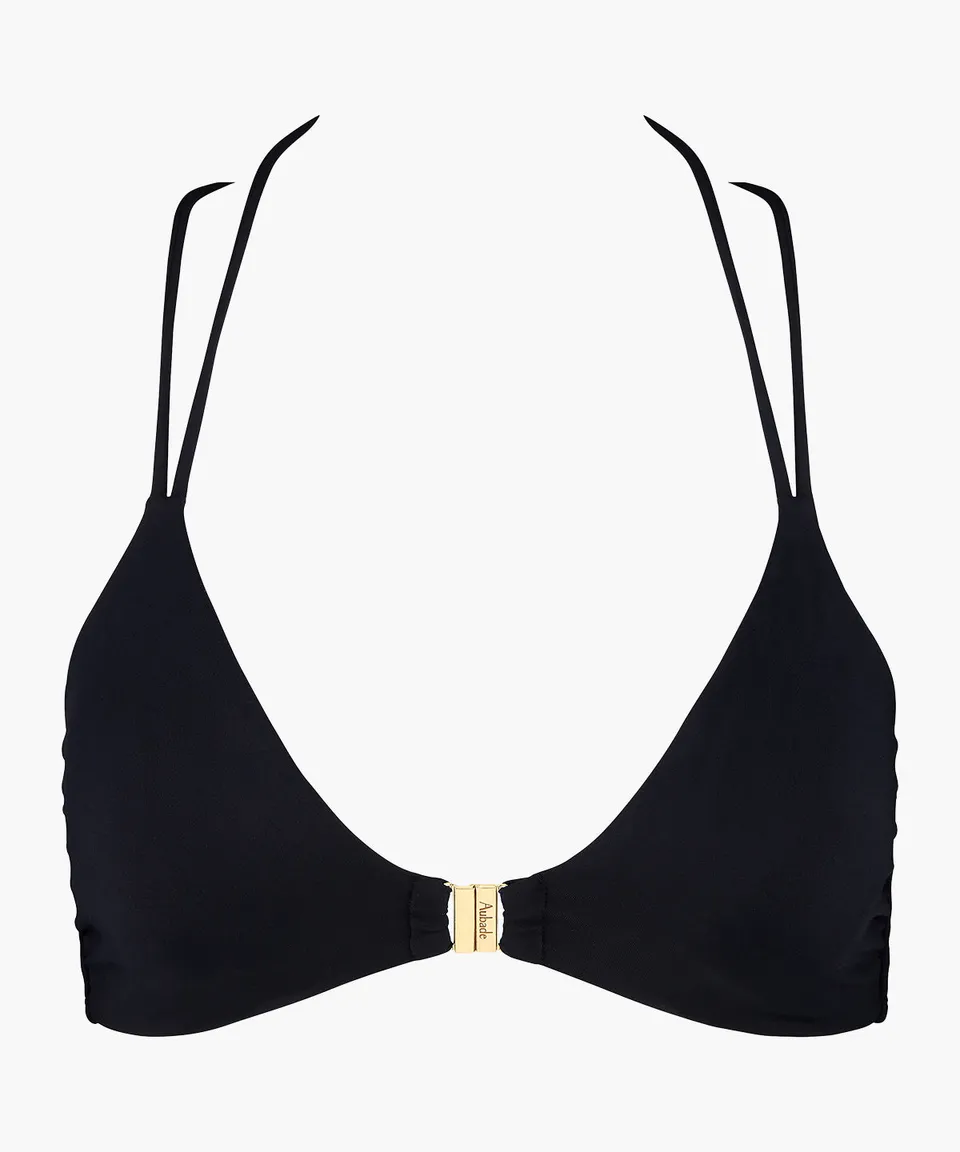 aubade-secret-laguna-haut-de-maillot-triangle-noir image 1