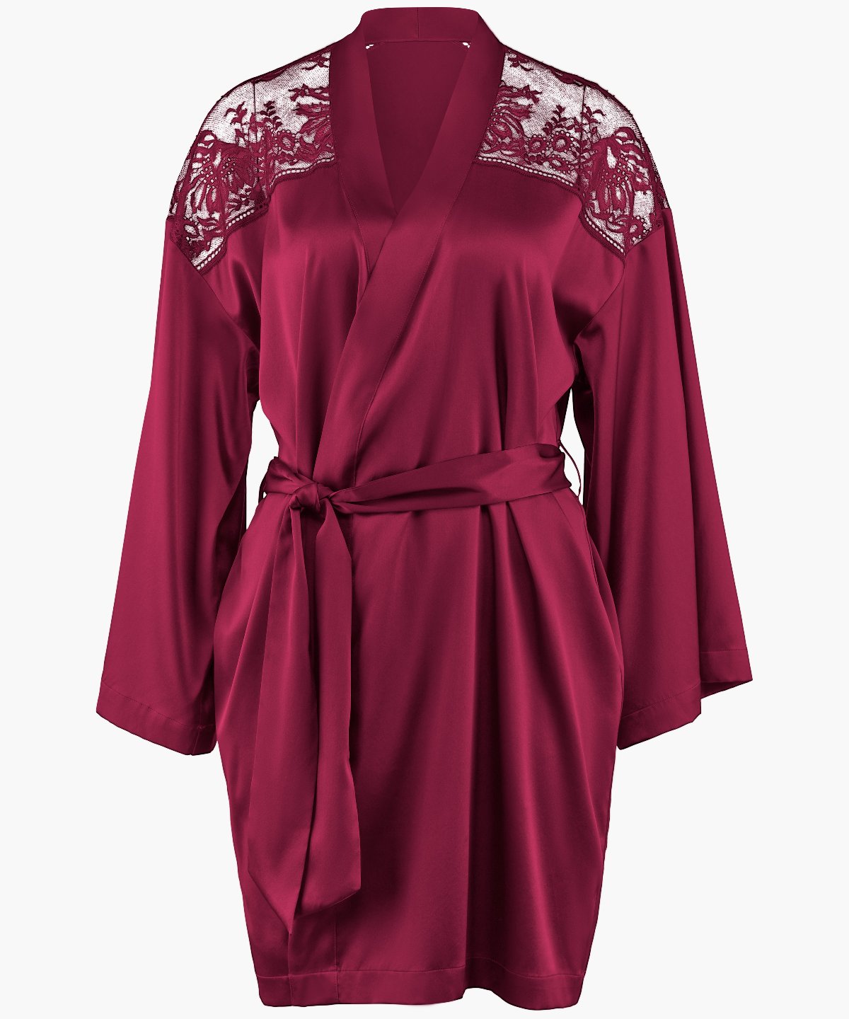 aubade-midnight-whisper-kimono-crimson-red image 1