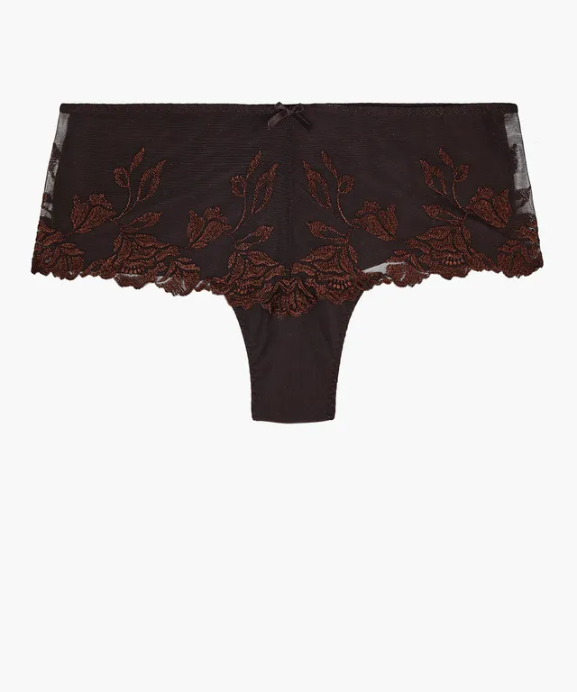 aubade-softessence-cheeky-brief-culotte-espresso image 1