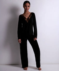 aubade-lazy-days-top-manches-longues-noir-2 image 3