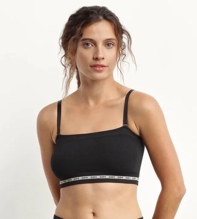 dim-icons-seamless-brassi-re-bandeau-sans-armature-noir image 1