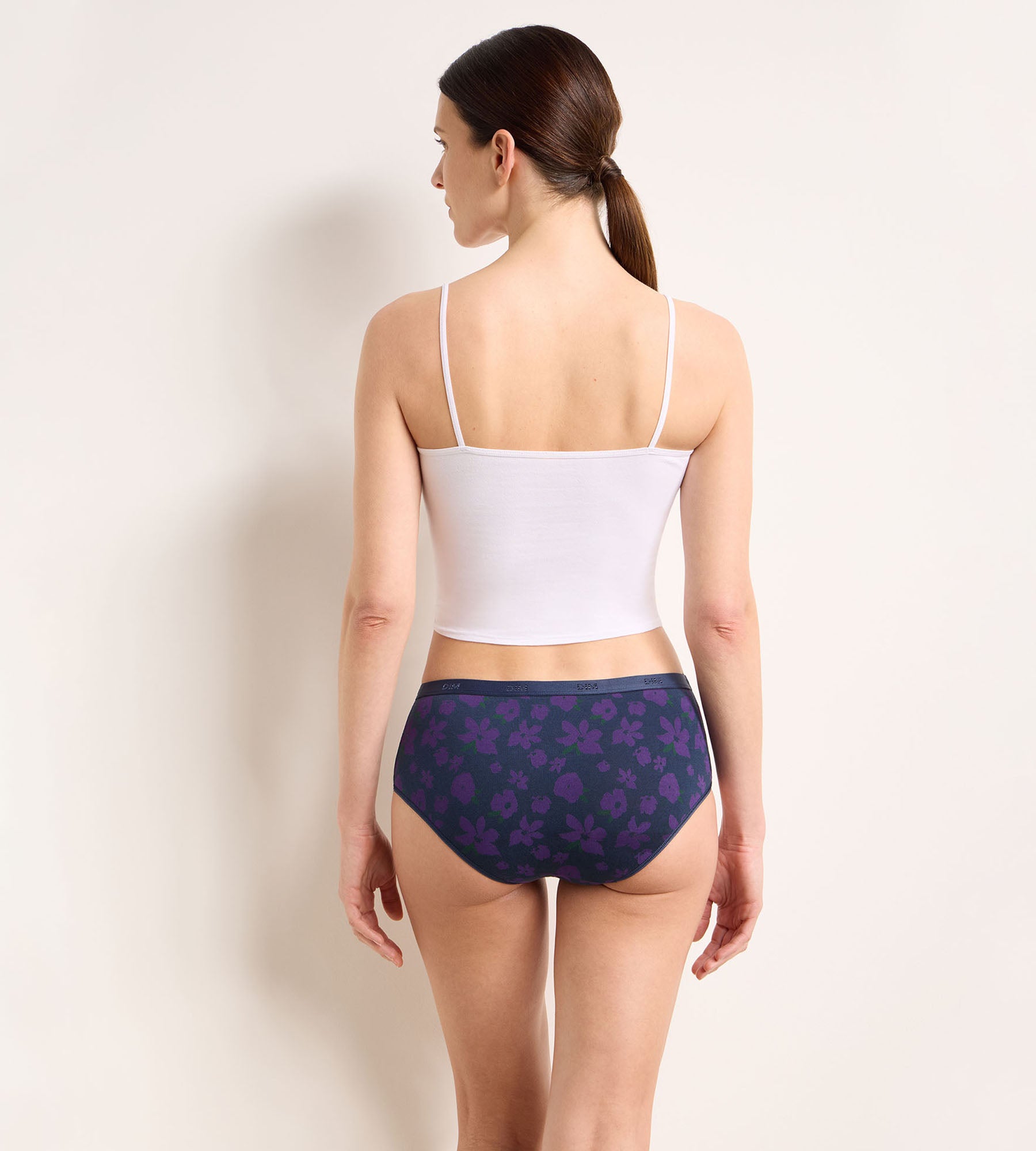 dim-les-pockets-coton-lot-de-3-shortys-floral-chic image 4