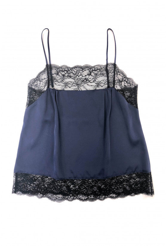 cadolle-top-pia-en-soie-bleue-dentelle-calais image 1