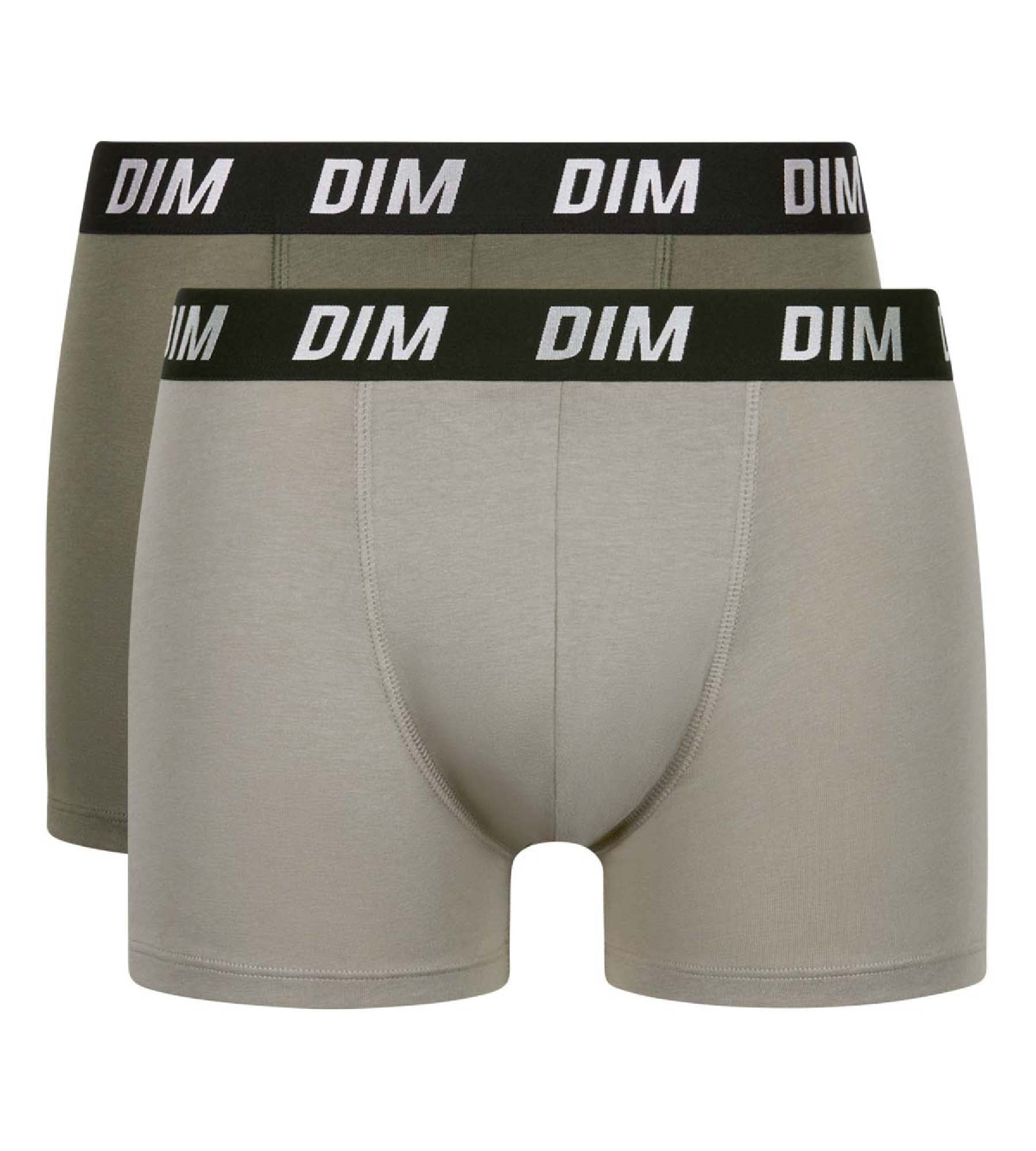 dim-lot-de-2-boxers-homme-regul-activ-vert-olive-taupe image 3