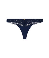 aubade-secret-memories-string-deep-blue-satin-et-broderie-graphique image 5