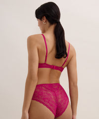 aubade-ivresse-baroque-slip-taille-haute-pink-muse image 3