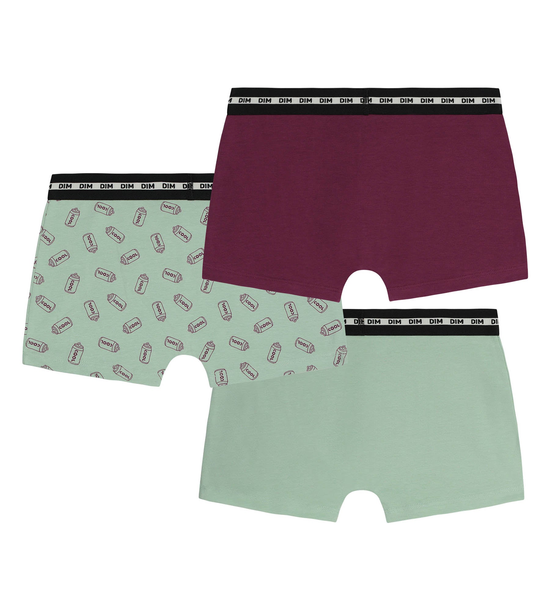dim-lot-de-3-boxers-gar-on-coton-stretch-cuivre-motifs image 2