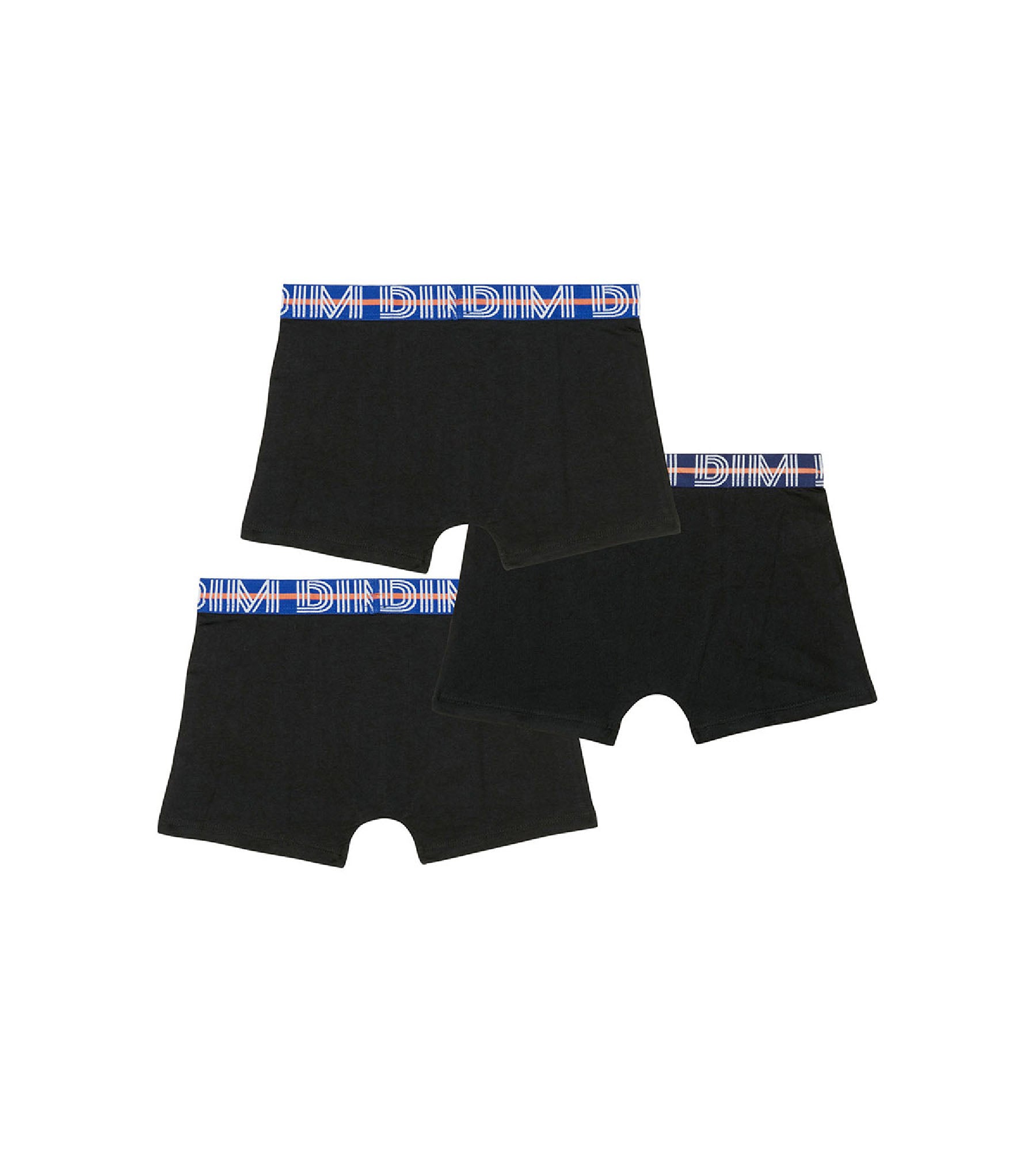 dim-ecodim-lot-de-3-boxers-gar-on-coton-stretch-noir image 2