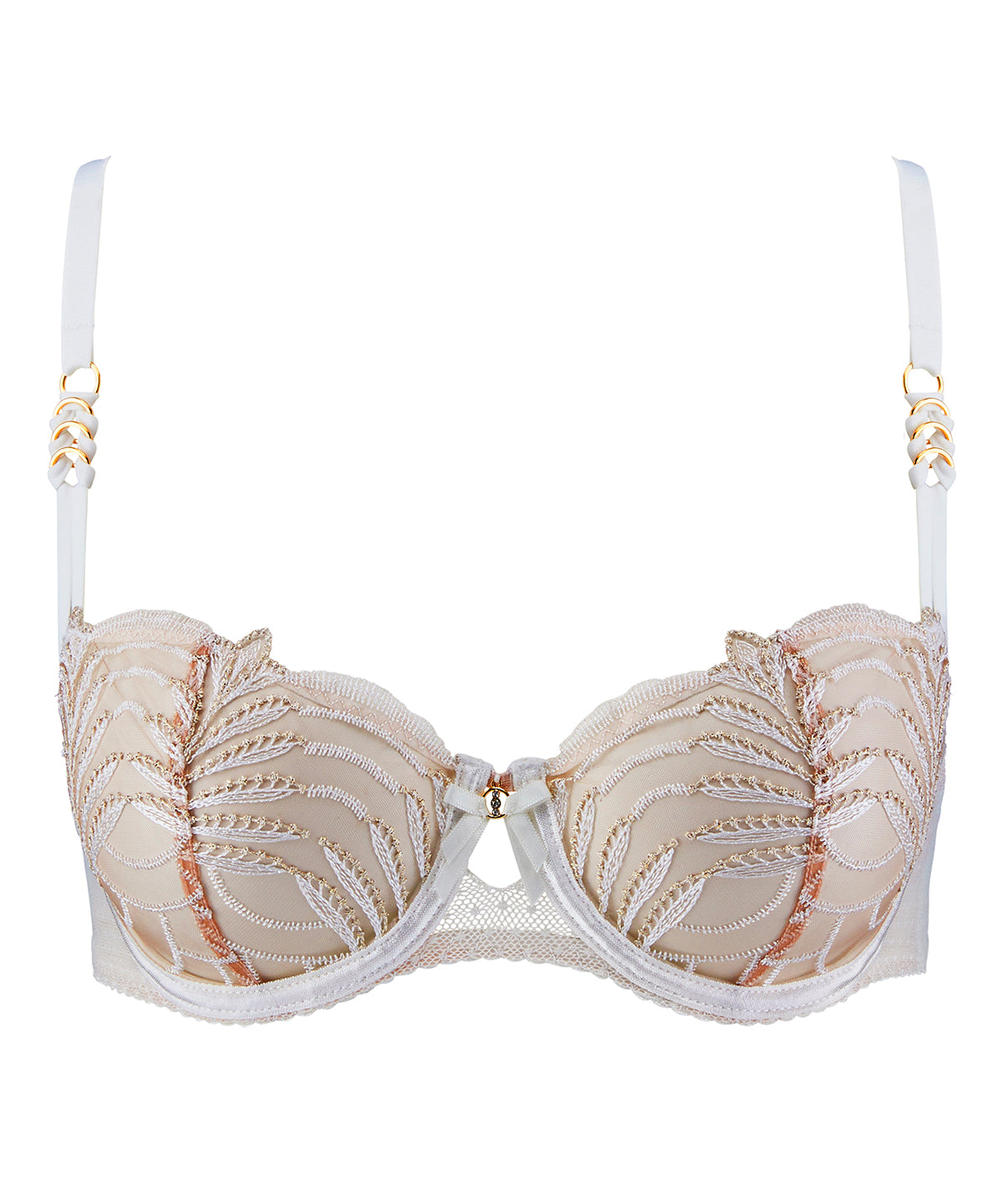 aubade-hypnolove-soutien-gorge-corbeille-armatures-gold-feather image 1