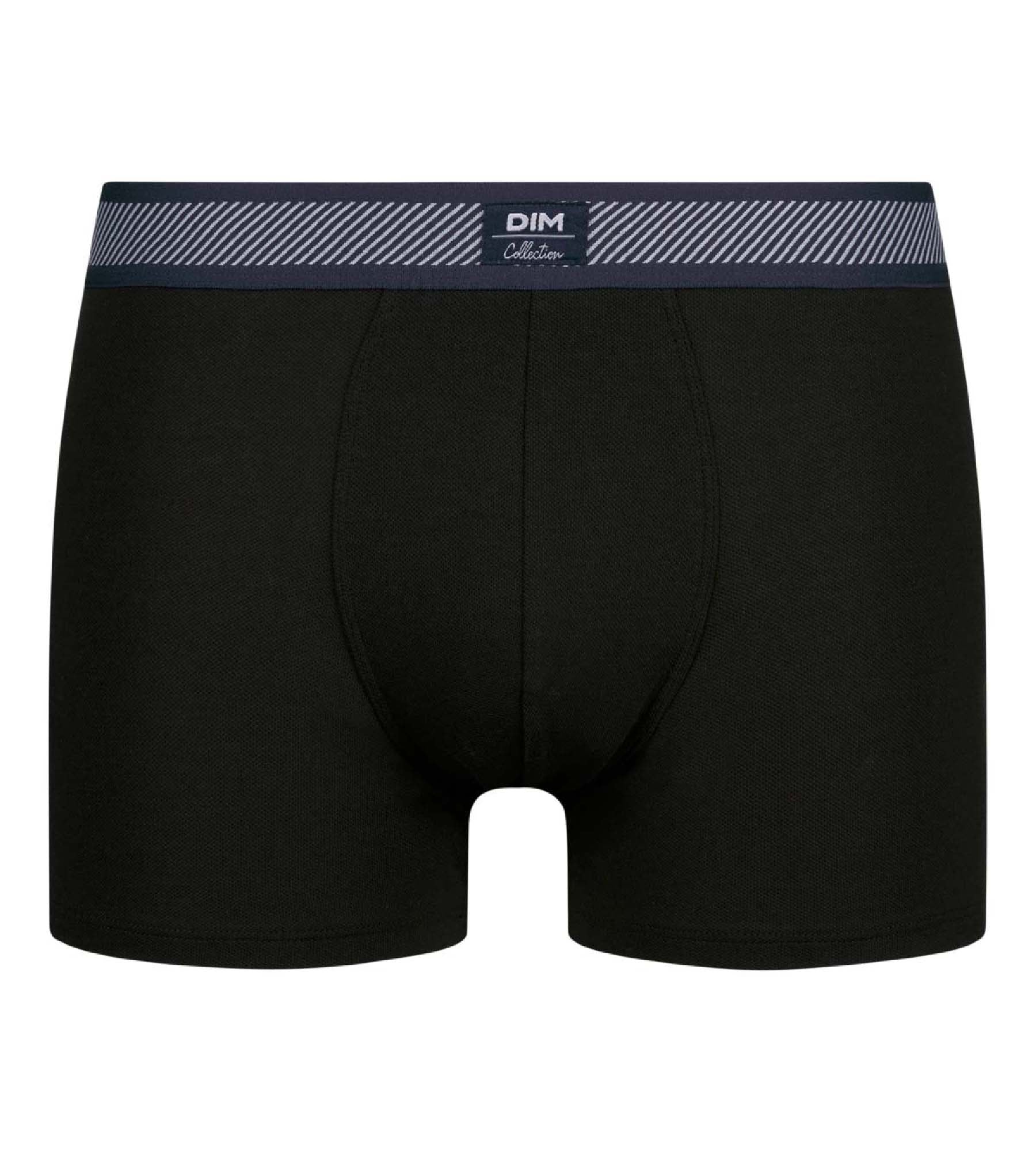 dim-smart-boxer-homme-en-coton-modal-noir-ceinture-ray-e image 3