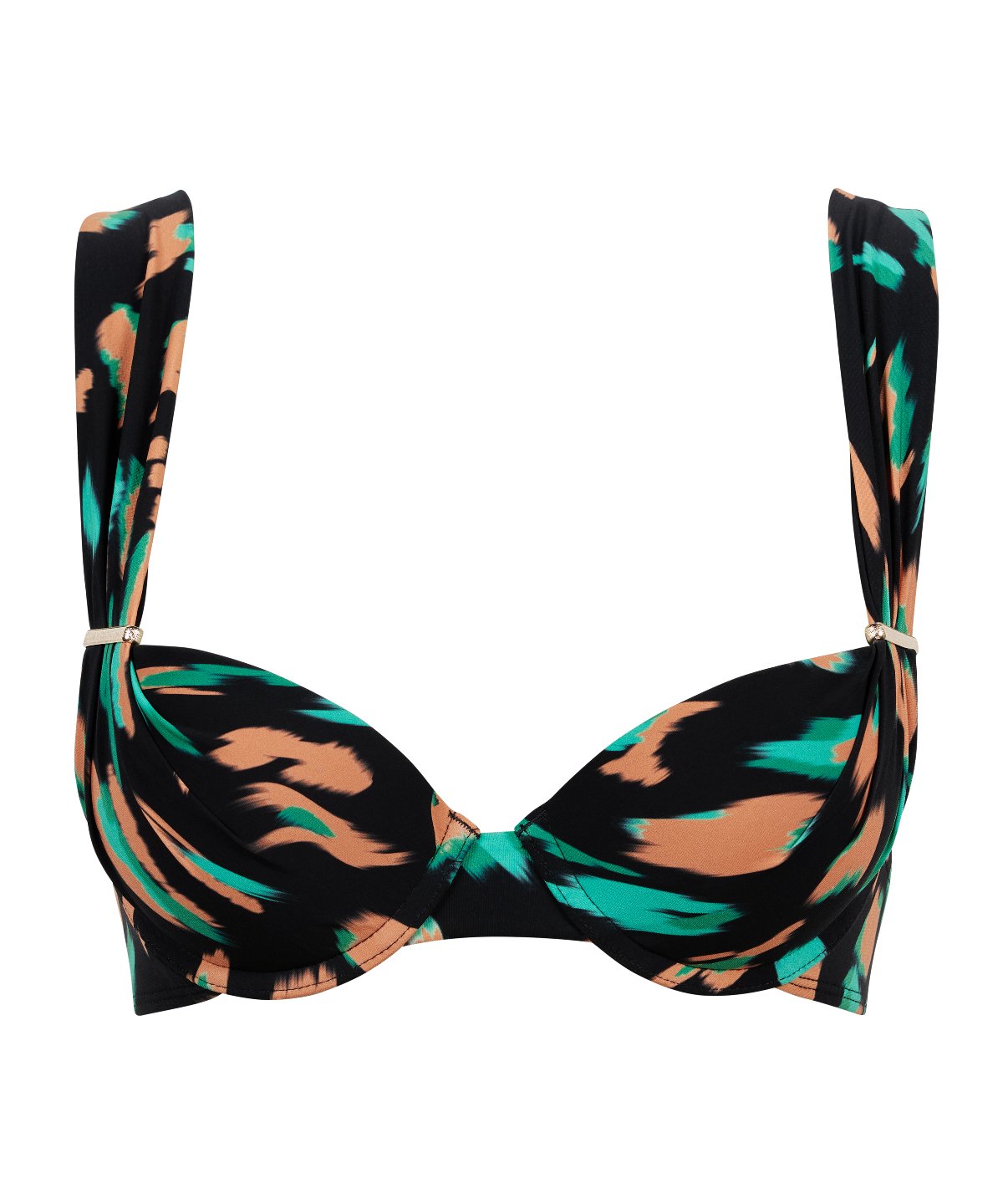 aubade-feline-energy-haut-maillot-push-up-green-panther image 3