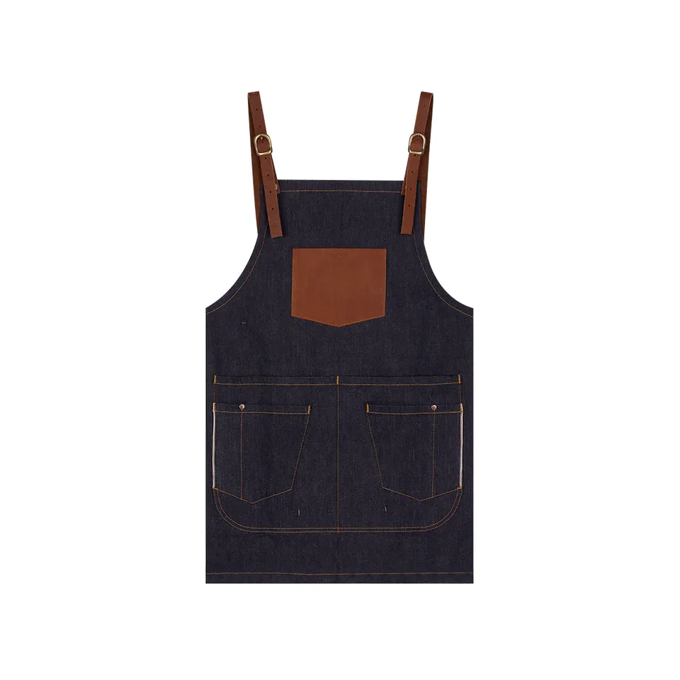 atelier-tuffery-tablier-court-en-jean-brut-selvedge image 1